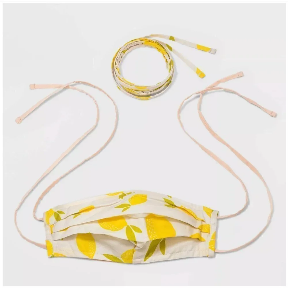 Wild Fable Fabric Mask Lemon Print Interchangeable